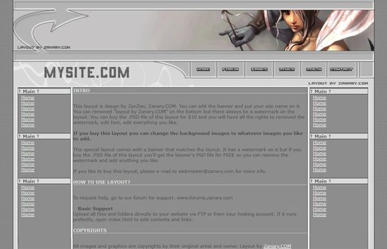 Zanary.COM - Layout 007