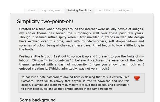 Simplicity two-point-oh!