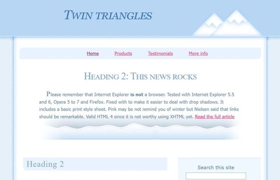 Twin triangles