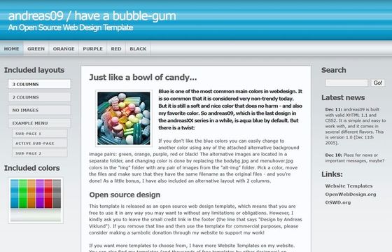Andreas09 have a bubble-gum