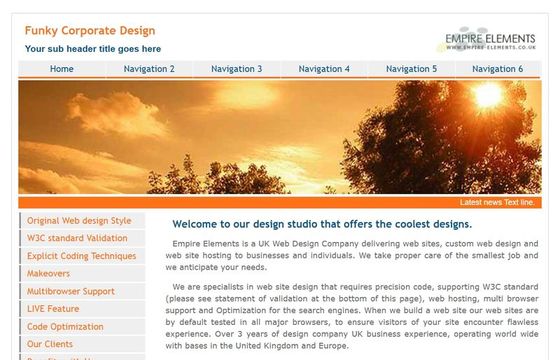 Funky Corporate Design