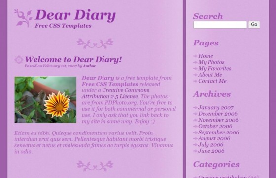 Dear Diary